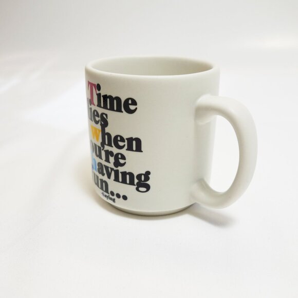 Quotable Mini Mugs Time Flies when you are having fun... EUC - Picture 2 of 6